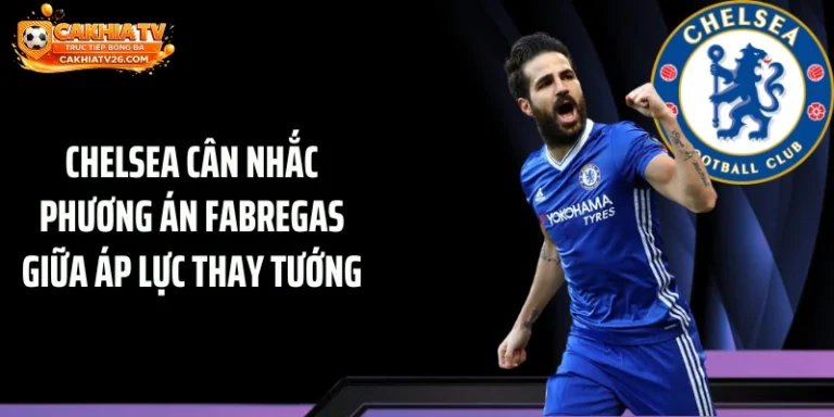 Chelsea Cân Nhắc Phương Án Fabregas Giữa Áp Lực Thay Tướng