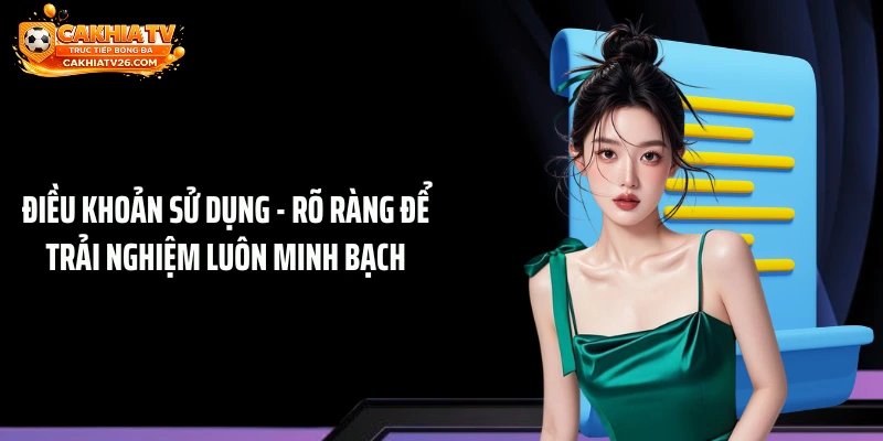 Điều Khoản Sử Dụng - Rõ Ràng Để Trải Nghiệm Luôn Minh Bạch
